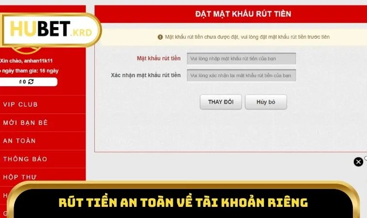 Home 29 Rút tiền an toàn về tài khoản riêng